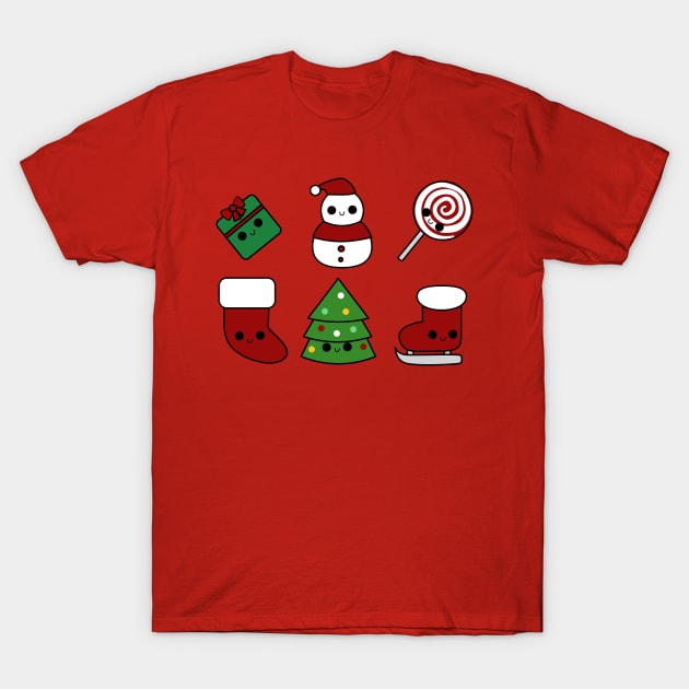 Christmas Kawaii T-Shirt by happinessinatee